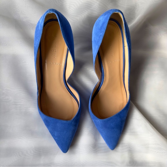 J. Crew | Colette D’Orsay Suede Kitten Heels in Tidewater size 6.5 - Picture 2 of 9